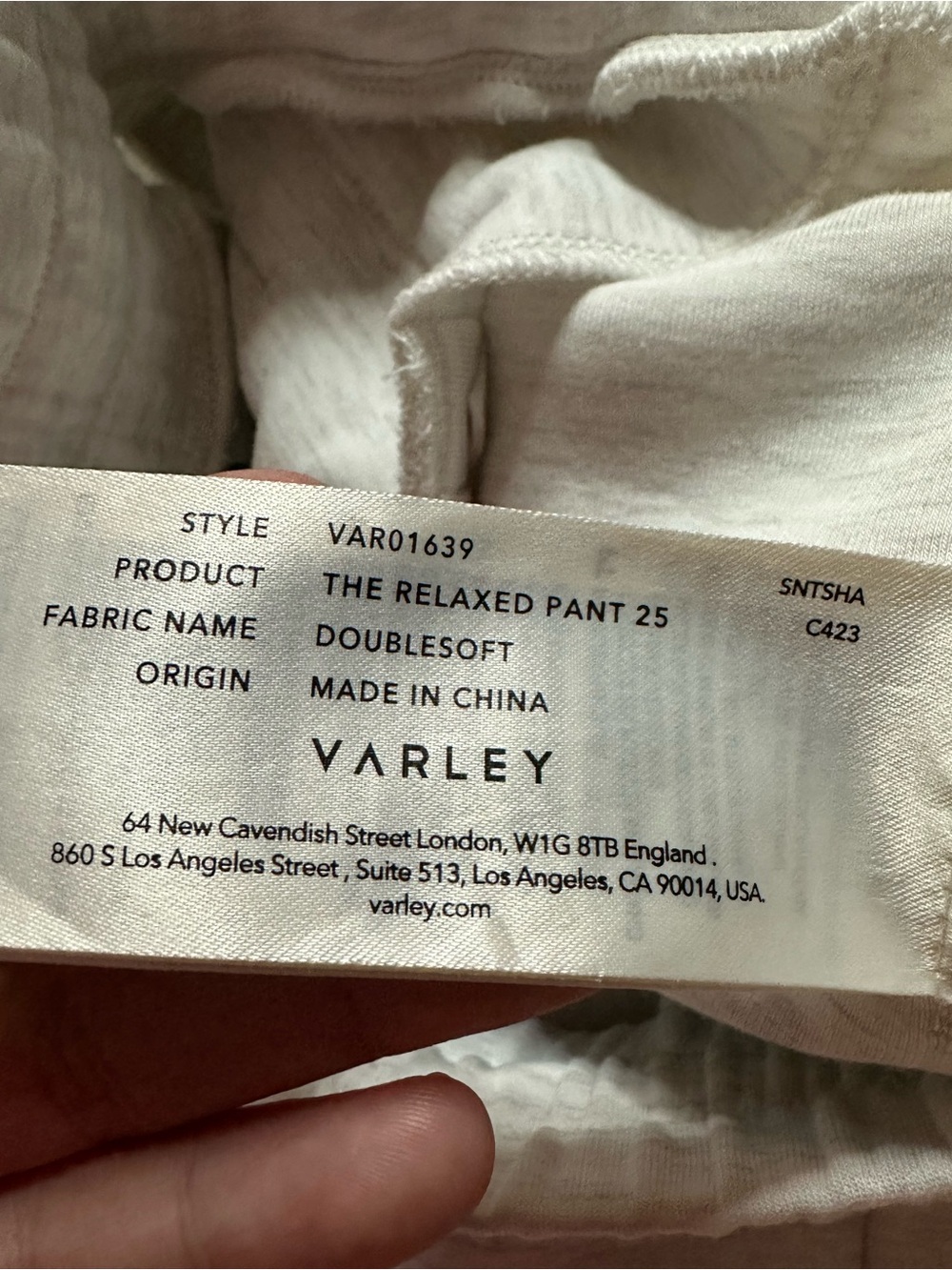 Varley The Relaxed Pant 25" Size L - Picture 5 of 11